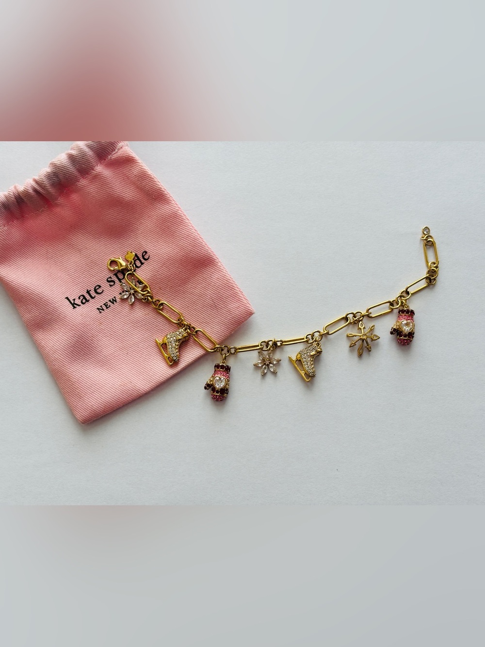Kate Spade New York Winter Snow Day Charm Bracelet